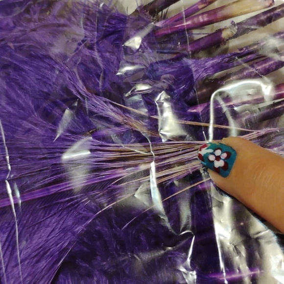 NATURAL OSTRICH FEATHERS 18-20 INCHES - 30 Pcs 💜 - Picture 7 of 14